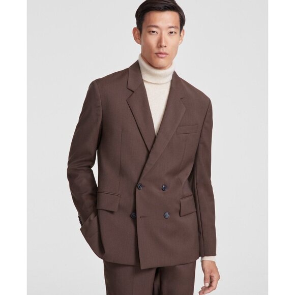 Hugo Boss Other - Hugo Boss Mens Modern Fit Solid Wool Suit Separate Jacket Med Brown Size 44L NWT